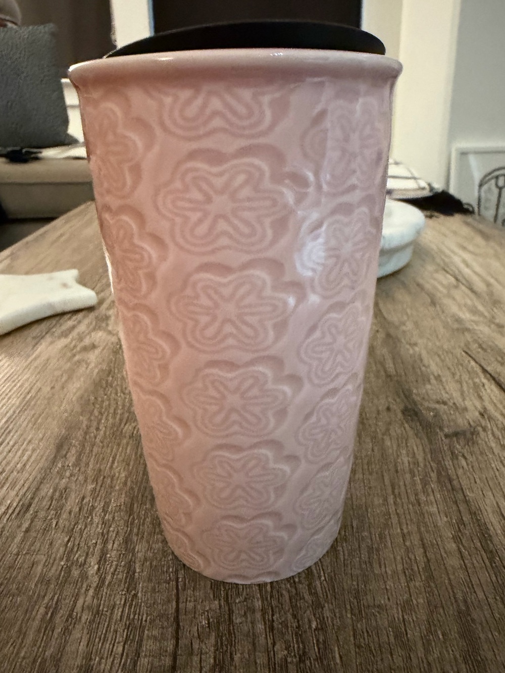 Starbucks Pink Floral Ceramic Tumbler - Limited Edition